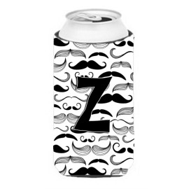 Letter Z Moustache Initial Tall Boy Beverage Insulator Hugger Cj2009-Ztbc