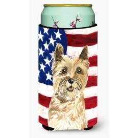 Caroline'S Treasures Ck1735Tbc Patriotic Usa Cairn Terrier Tall Boy Hugger Cold-Beverage-Koozies, Multicolor