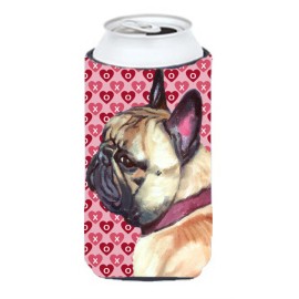 French Bulldog Frenchie Hearts Love And Valentine'S Day Tall Boy Beverage Insulator Hugger Lh9566Tbc