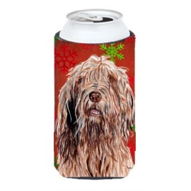 Otterhound Red Snowflakes Holiday Tall Boy Beverage Insulator Hugger Sc9757Tbc