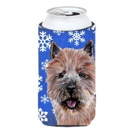 Norwich Terrier Winter Snowflakes Tall Boy Beverage Insulator Hugger Sc9782Tbc