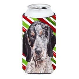 Blue Tick Coonhound Candy Cane Christmas Tall Boy Beverage Insulator Hugger Sc9793Tbc