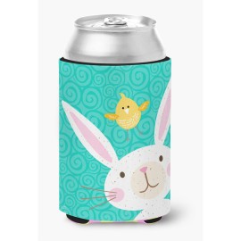 Caroline'S Treasures Happy Easter Rabbit Can Or Bottle Hugger Cold-Beverage-Koozies, Cc, Multicolor