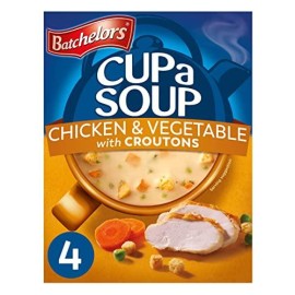Batchelors Cup a Soup Chicken and Vegetable with Croutons, 3.88 oz / 110 g
