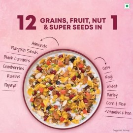 Kellogg's Muesli 21% Fruit, Nut & Seeds 750g | 5 Grains, High in Vitamins B1, B2, B3, B6, Folate, Source of Protein and Fibre, Multigrain Breakfast Cereal