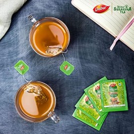 Dabur Vedic Suraksha Green Tea - 25 tea bags | Immunity Booster| with the Goodness of 5 Ayurvedic Herbs