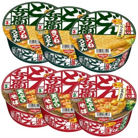 Donbei Mini 1.5oz 6pcs Set Various Taste Udon Soba Japanese Instant Noodles Ninjapo