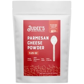 Judee?s Parmesan Cheese Powder 11.25oz - 100% Non-GMO, Keto-Friendly, rBST Hormone-Free, Gluten-Free & Nut-Free - Made from Real Parmesan Cheese - Made in USA - Use in Dips, Soups, and Seasonings