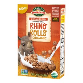 EnviroKidz Rhino Rolls Organic Cinnamon Bun Cereal,9.5 Ounce (Pack of 12),Gluten Free,Non-GMO,EnviroKidz by Nature's Path