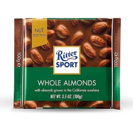 Ritter Sport Whole Almond Milk Chocolate 100g | Imported Chocolate from Germany