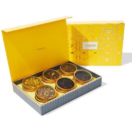 VAHDAM, Assorted Tea Gift Sets - Glow (180g) Premium Gift Box - 6 Assorted Flavors | Luxury Tea Gift Box | Gifts For Women & Men