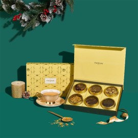 VAHDAM, Assorted Tea Gift Sets - Glow (180g) Premium Gift Box - 6 Assorted Flavors | Luxury Tea Gift Box | Gifts For Women & Men