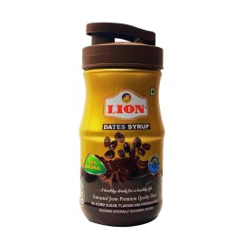 Lion Dates Liquid Syrup 1 Kg-100% Pure Dates Syrup-No Added Sugar And Preservatives-Syrup For Milk, Cookies, Cakes, Muffins, Toppings-Natural Sweetener-Syrup For Kids