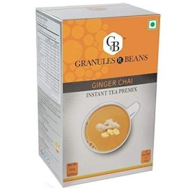 Granules n Beans Ginger Chai Instant Tea Premix - (10 Sachet x 14g = 140g)