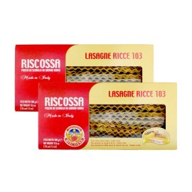 Riscossa Lasagna Riccia Pasta, 500 Gms (Pack of 2)