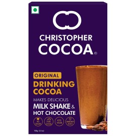Christopher Cocoa, Drinking Chocolate Cocoa Powder, Dark No Sugar, 100g