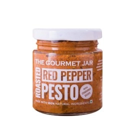 The Gourmet Jar House Party Combo of Roasted Red Pepper Pesto(190g), Olive Tapenade(180g), Mango Jalapeno Preserve(230g) (Combo Pack of 3)