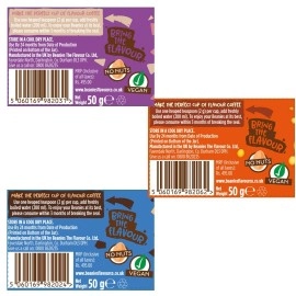 Beanies|Instant Flavoured Coffee |Double Chocolate 50g, Creamy Caramel 50g, Nutty Hazelnut 50g|Low Calorie, Sugar Free|Pack of 3