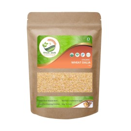 USDA Organic Certified Simply Jaivik Whole Wheat Dalia 1Kg Organic - Broken Wheat Dalia Rich in Fibre | Helps in Digestion | Prevents Constipation | Best Wholesome Food