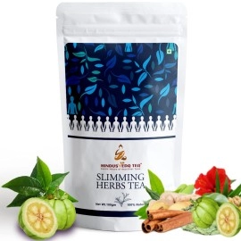 Weight Loss - Slimming weight loss Tea (300 Gram, serves 150 cups ) with , Whole Leaf Green Tea for weight loss with Garcinia cambogia, Cinnamon, Ginger, Lemongrass, Hibiscus, Turmeric & Senna Leaf |0% Bitterness & 100 % Loose Leaf | Burn Extra Belly Fat 