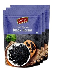 Nutzy Premium Dried Fruits (Black Raisins/ Kali Darakh, 200)