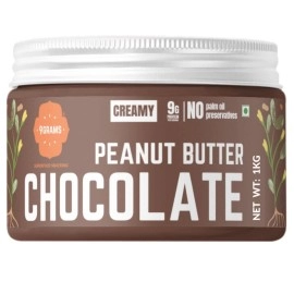 9GRAMS Chocolate Peanut Butter | Made with fresh, in-house prepared Chocolate | No preservatives, No emulsifiers (Creamy-1Kg)