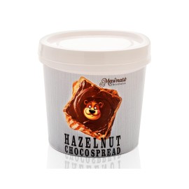 MAWNATE CHOCOLATES Real Hazelnut Spread with Cocoa No Artificial Flavour | Palm Oil Free | (1 Kg) | Perfect for Toast, Pancakes, and More! | Gourmet Chocolate Hazelnut Spread
