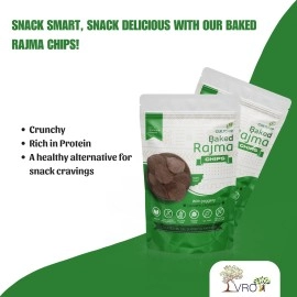 VR Organics Chips | Healthy Snack | Crunchy Taste And Crispy | Rich Source of Iron | Gluten Free | No Added preservatives | Natural Immunity Booster (Rajma Chips - Jaggery, 150 GR)
