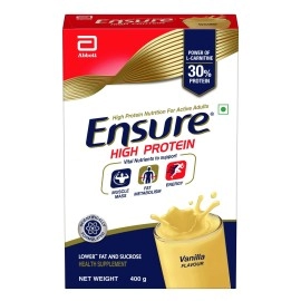Ensure High Protein Drink for Physically Active Adults - Vanilla 400g, Red & Ensure Complete, Balanced Nutrition Drink For Adults 400g, Vanilla Flavour