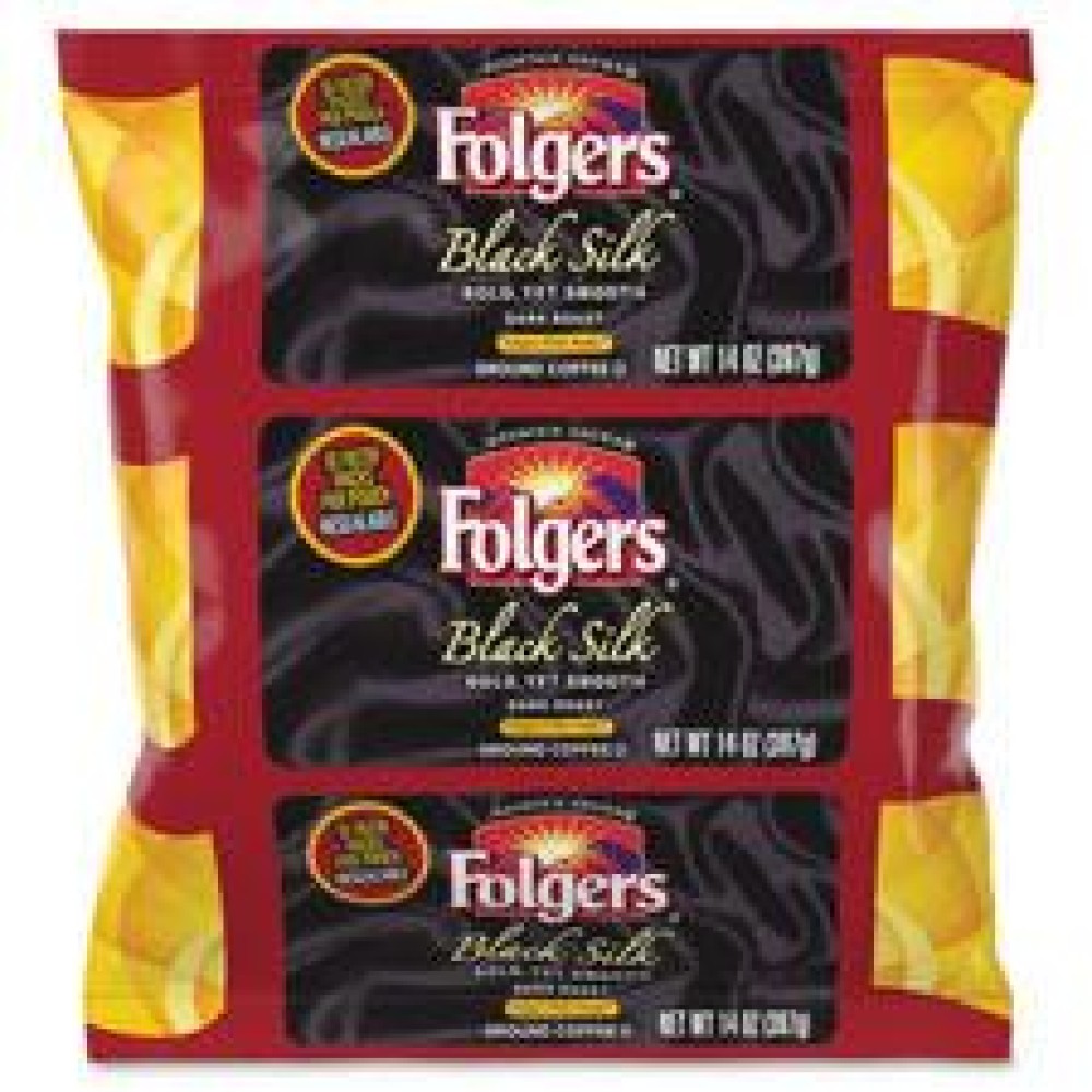 Folgers Black Silk Ground Coffee Filter Packs 40 Per Carton