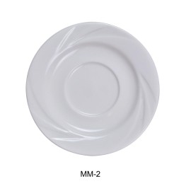 Porcelain Miami Saucer, Bone White - 5.5 in. - Pack of 36