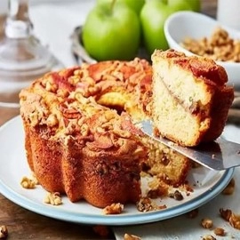 My Grandma'S Granny Smith Apple Walnut Coffee Cake - Super Moist  Fresh & Kosher Certified  Trans Fats Free Cinnamon Streusel Coffee Cake