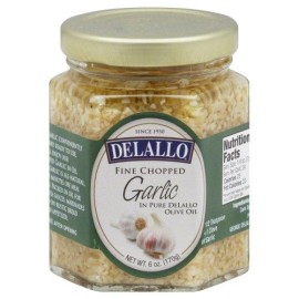 De Lallo Garlic Chopped In Oil, 8-ounce Jars (Pack of 12)