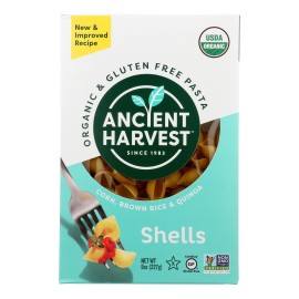 Ancient Harvest Organic gluten Free Quinoa Supergrain Pasta - Shells - case Of 12 - 8 Oz(D0102H5W6MP)