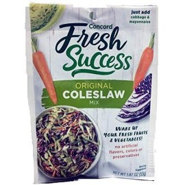 Concord Foods Coleslaw Mix  1.87 Ounce (Pack Of 18)