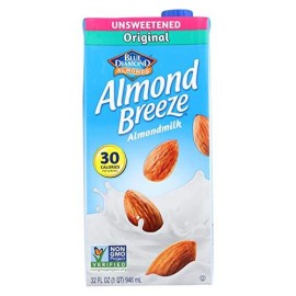 Blue Diamond Original Almond Breeze Unsweetened ( 12x32 OZ)