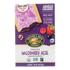 Natures Path Organic Frosted Toaster Pastries - Wildberry Acai - case Of 12 - 11 Oz(D0102H5WBD2)