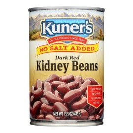 Kuner - Dark Red Kidney Beans - No Salt Added - case Of 12 - 15 Oz(D0102H5W3MX)