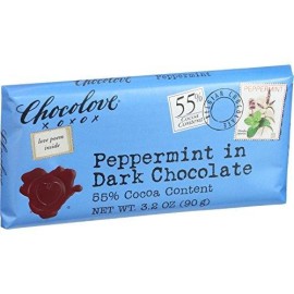 Chocolove Peppermint In Dark Chocolate (12x3.2Oz)