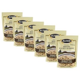 Alessi Porcini Mushroom Farro  7 Ounce (6 Pack)