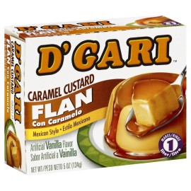 DGARI, FLAN CUSTARD CARAMEL, 5 OZ, (Pack of 24)