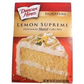 Duncan Hines Signature Deliciously Moist Lemon Supreme Cake Mix 16.5 Oz.