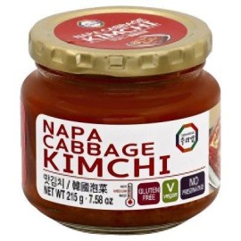 Korean Bottled Kimchi, Original Authentic Tasteful Bottle Napa Cabbage Kimchi, Vegan Gluten Free [No Preservatives] - 7.58 oz (1 Bottle)