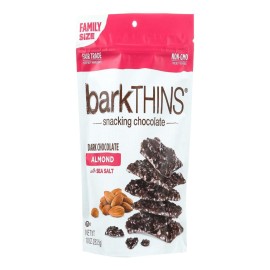 Bark Thins Snacking Dark Chocolate, Almond with Sea Salt, 9 Count