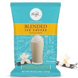 Angel Specialty Products Vanilla Latte  Blended Ice Coffee  Frappe Mix  3-Pound Bag [34 Servings]