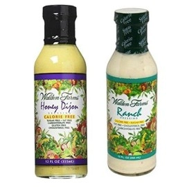 Walden Farms Variety Pack Dressing 12 Oz. (2 Pack) - Honey & Dijon Dressing and Ranch Dressing - Fresh & Delicious Salad Topping, Great on Salads, Wings, Sandwiches, Fish, Pizza, Veggies and Many More