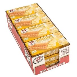 Jjs Bakery Snack Pies  Nut-Free Facility  Kosher Parve  Pack Of 12 (Banana Cream)