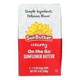 Sunbutter On The go creamy Sunflower Butter - case Of 6 - 615 Oz(D0102H5N56T)