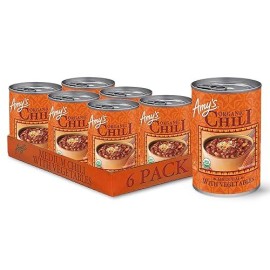 Amy'S  Chili  Gluten Free  Vegetarian  Vegetable  Organic  Medium Spice  Jalapeo Pepper  14.7 Oz  Pack Of 6