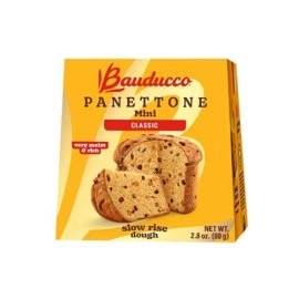 Bauducco Mini Panettone - Moist & Fresh Holiday Cake - Traditional Italian Recipe With Candied Fruit & Raisins - 2.8Oz